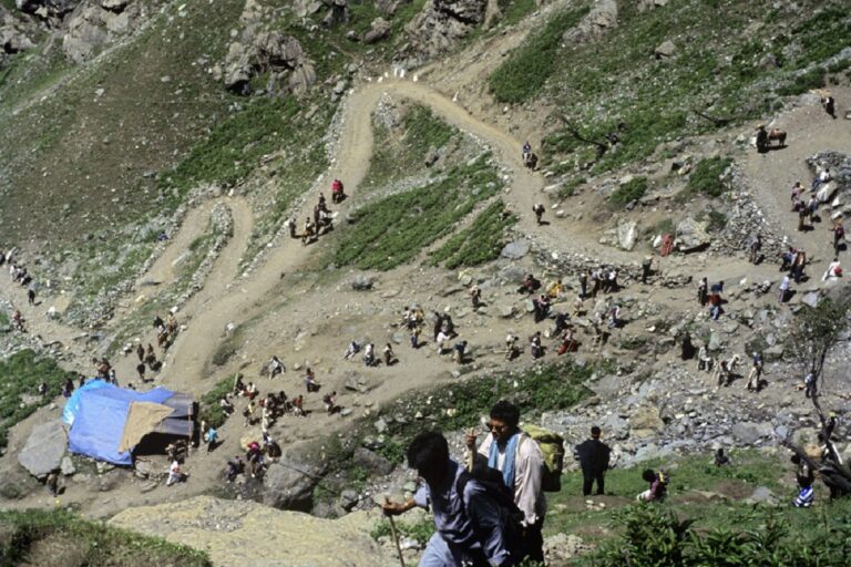 Scene during Amarnath Yatra