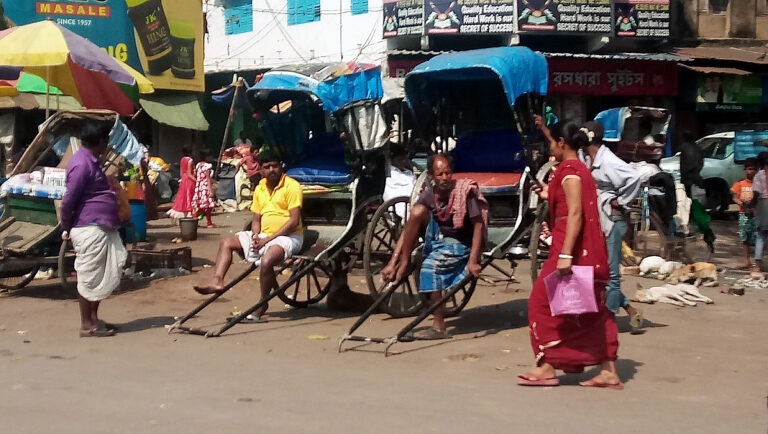 Hand pulled Rickshaw