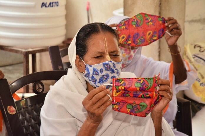 Widows with Vrindavan themed Masks