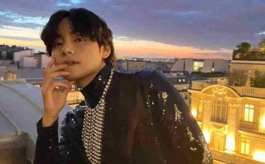 Download BTS V exudes confidence in his striking fashion style.